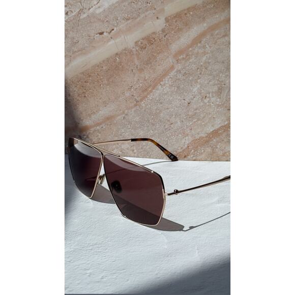 NEW Tom Ford FT1185 Stella Aviator Sunglasses in Rose Gold main image 6